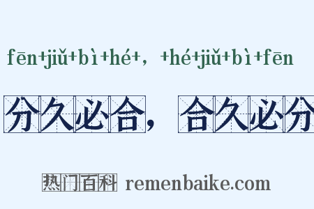 分久必合，合久必分是什么意思的图片